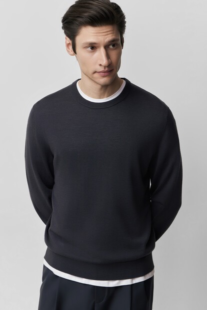 Джемпер из тонкой шерсти и шелка