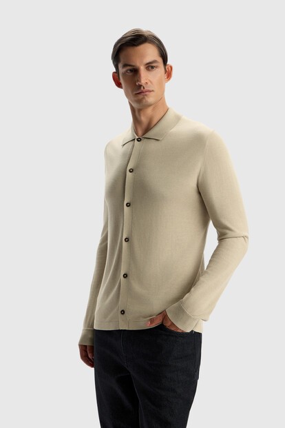 Рубашка из шелка и хлопка