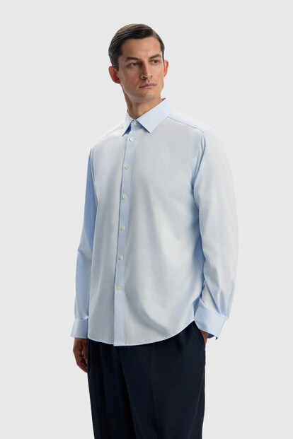 Рубашка из хлопка и шелка