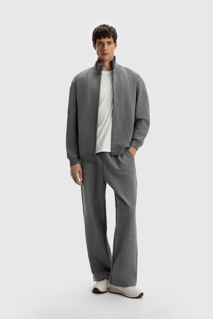 Брюки из трикотажа меланж