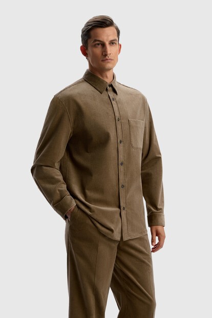 Рубашка из французского вельвета