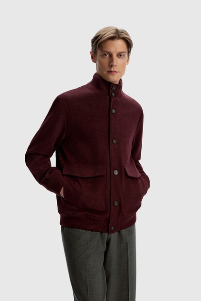 Бомбер из мягкой шерсти