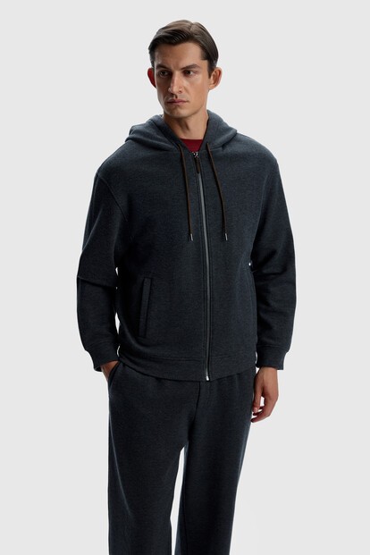 Толстовка с шерстью на молнии