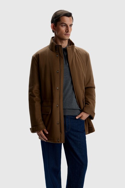 Куртка из шерсти и кашемира утепленная