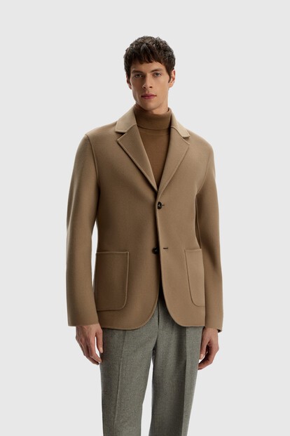 Пальто-пиджак из шерсти и кашемира