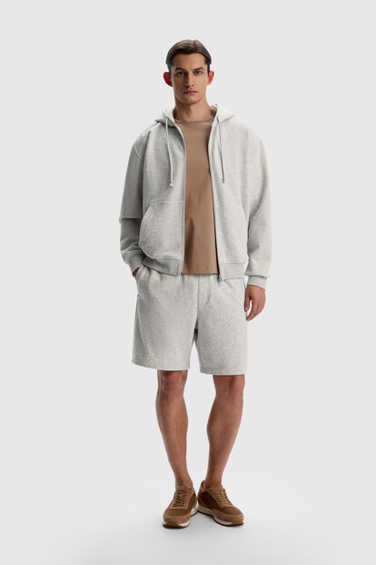 Шорты из футера меланж