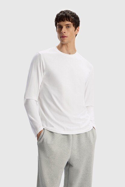 Лонгслив из хлопка Soft