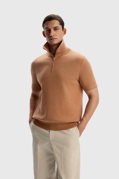 Джемпер-поло на молнии