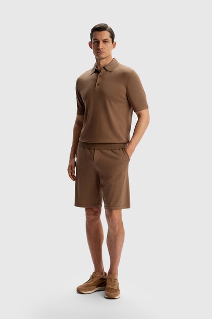 Шорты из шелка и хлопка