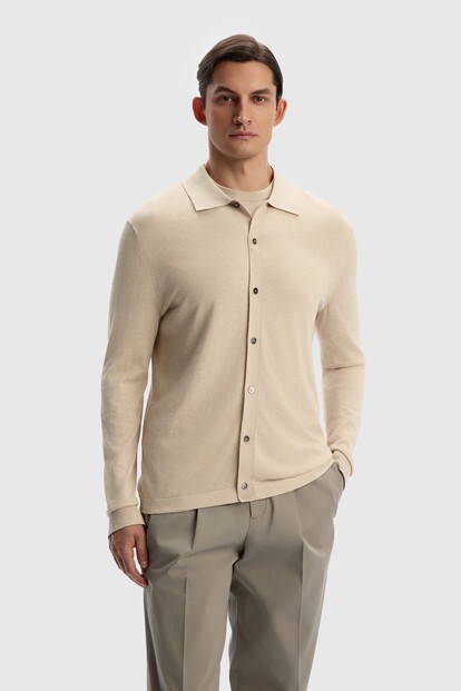 Рубашка из шелка и хлопка