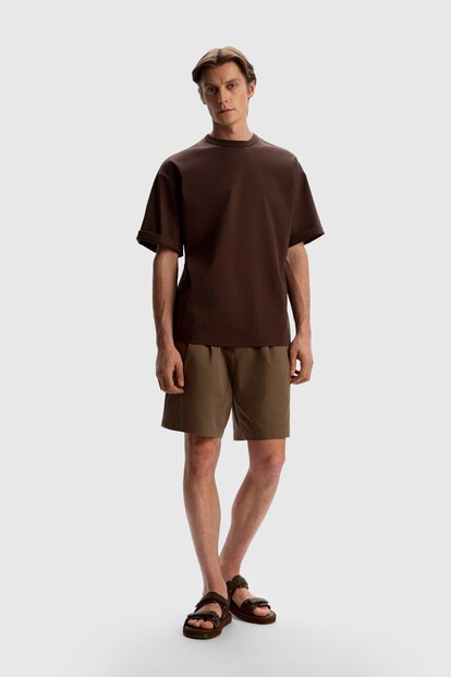 Шорты из плотного хлопка