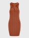 Платье-халтер вязаное