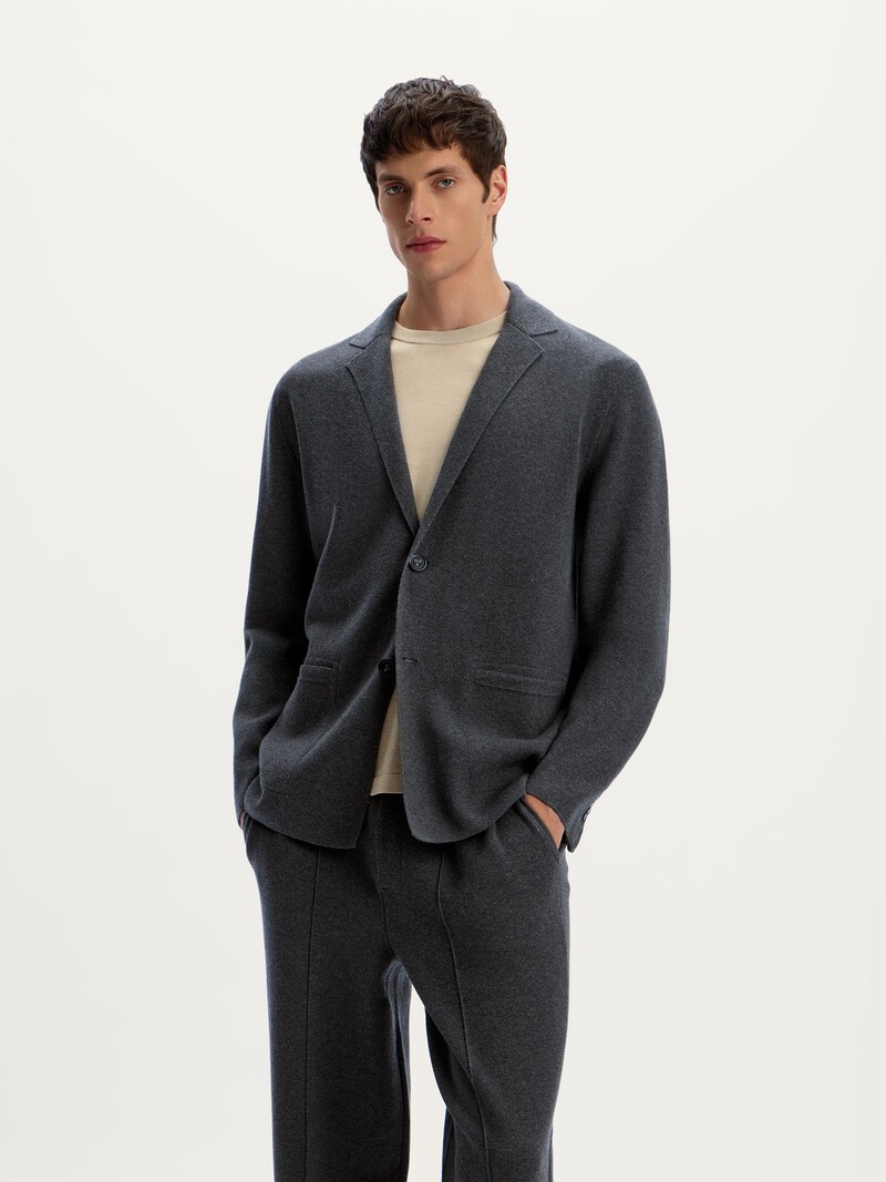 Пиджак Knit (Темно-серый) купить в интернет-магазине 12 STOREEZ — Пиджаки