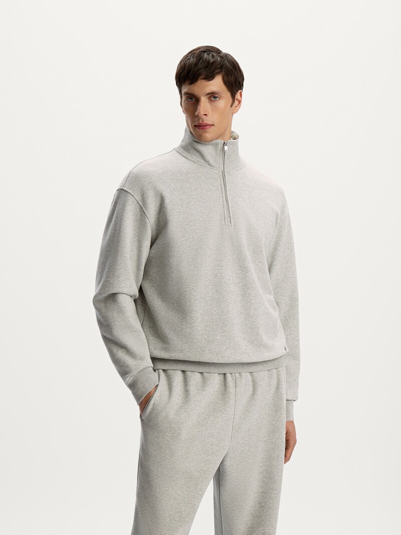 Толстовка на молнии меланж (Серый) купить в интернет-магазине 12 ...