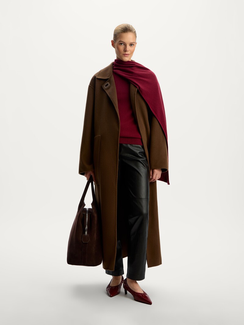 Брюки Sleek из кожи (Черный) купить в интернет-магазине 12 STOREEZ — Брюки