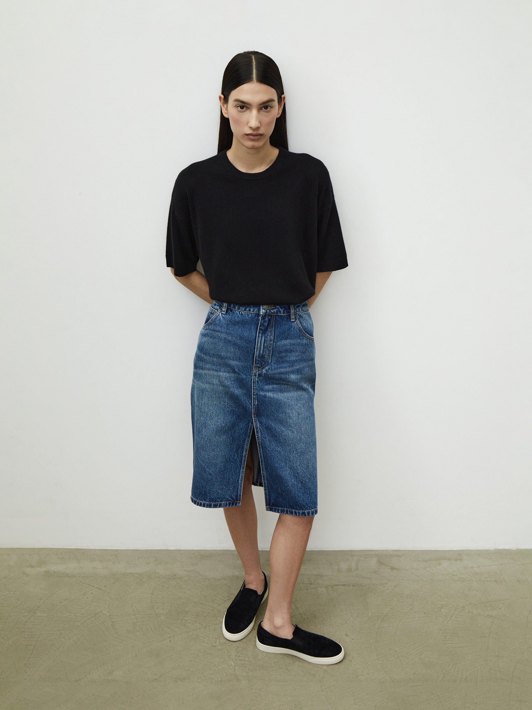 Юбка джинсовая 12 STOREEZ 12⠀storeez джинсовая юбка миди с декоративной планкой