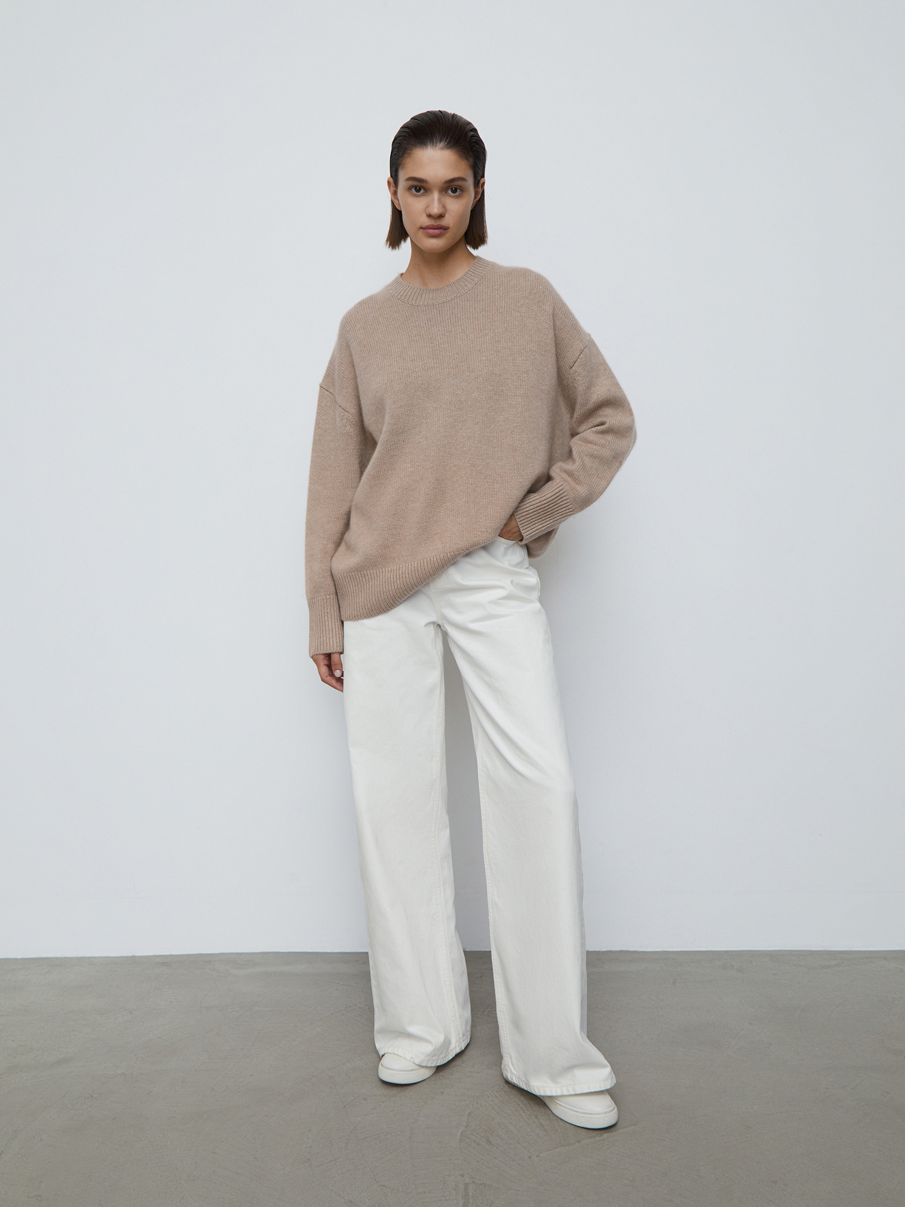 

Джинсы Wide leg 12 STOREEZ, Молочный