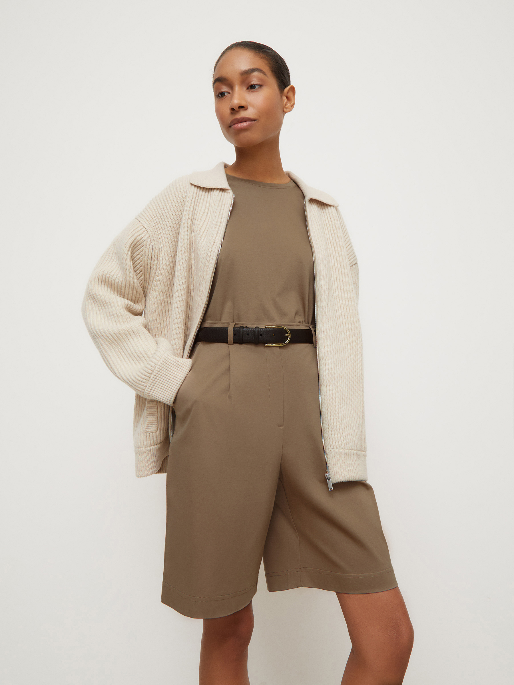 

Шорты из тонкого трикотажа, Кофе с молоком