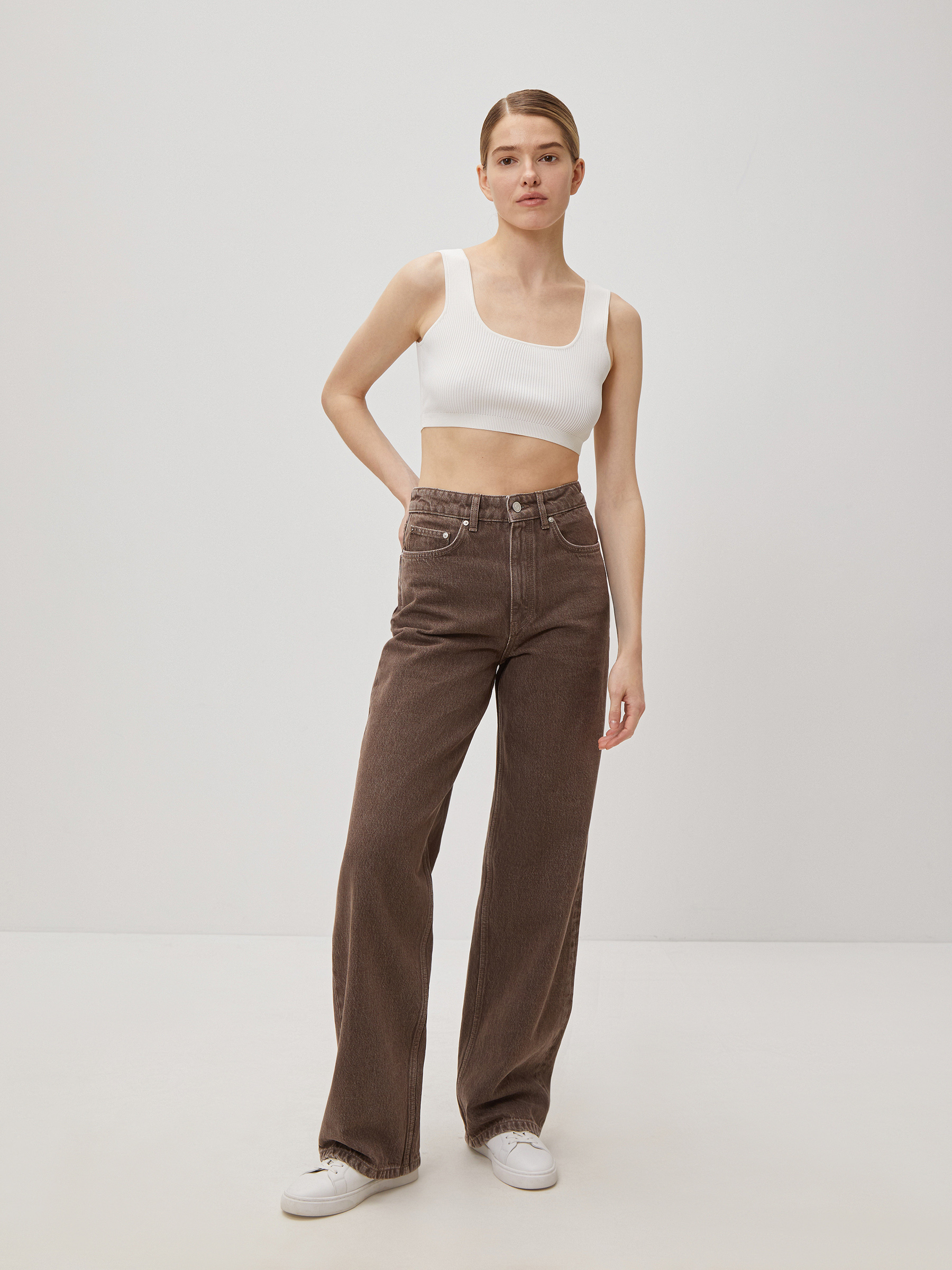 

Джинсы Wide Leg 411 12 STOREEZ, Кофейный