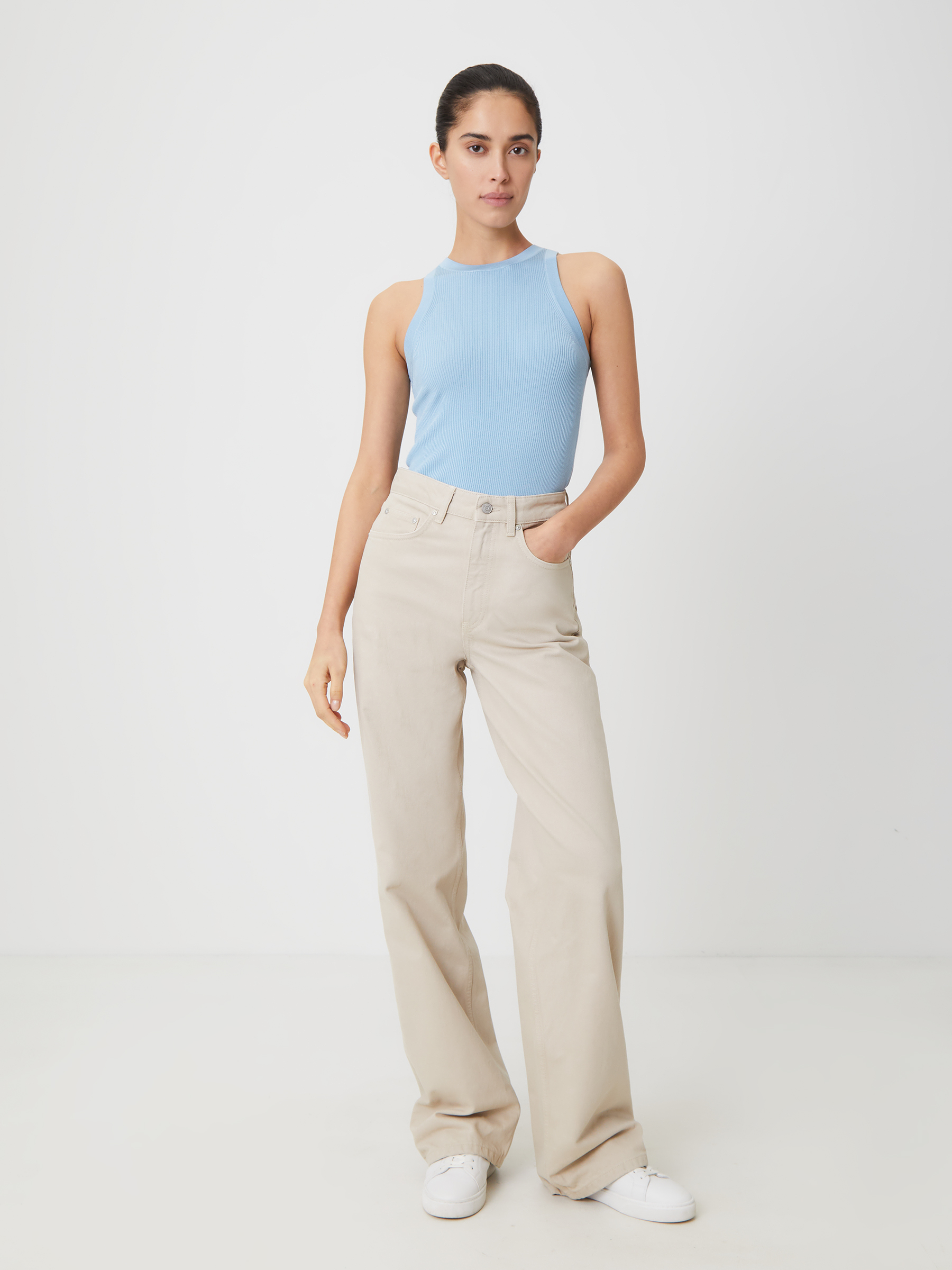

Джинсы Wide Leg 411 12 STOREEZ, Светло-бежевый