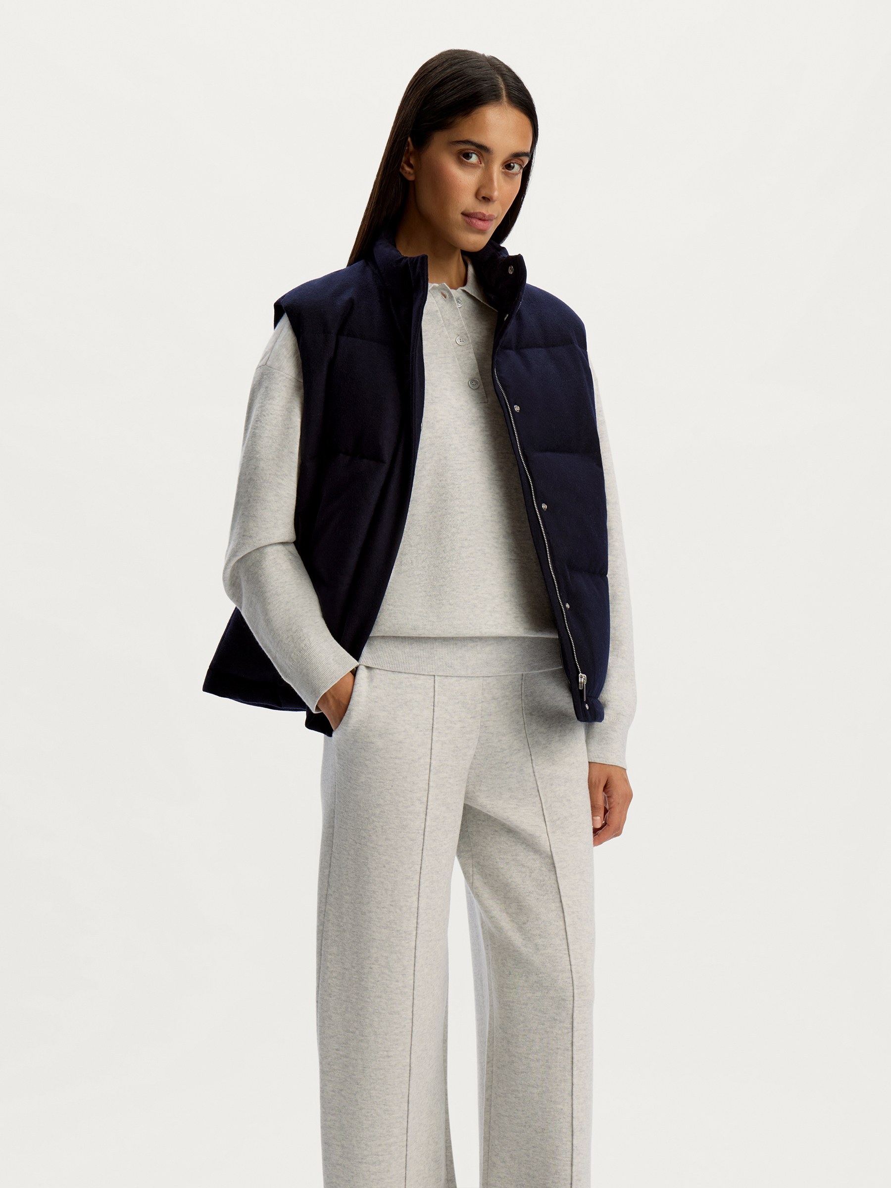 Жилет пуховый из шерсти и кашемира 12 STOREEZ 54000₽