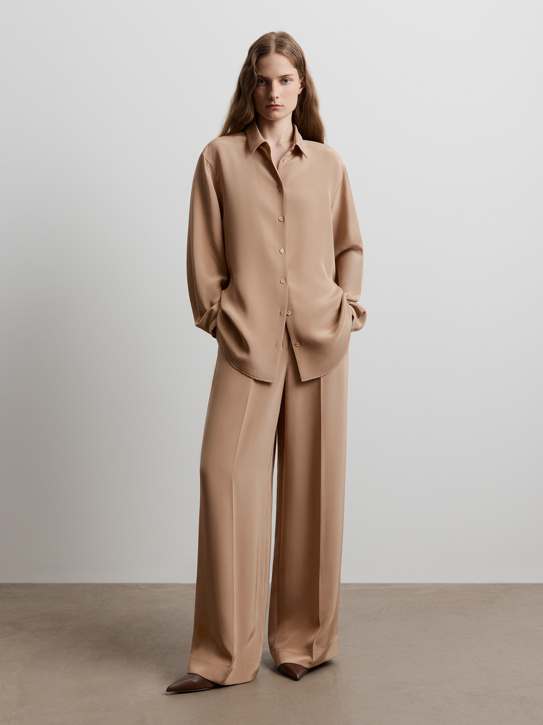 Брюки из шелка Mulberry 12 STOREEZ 32000₽