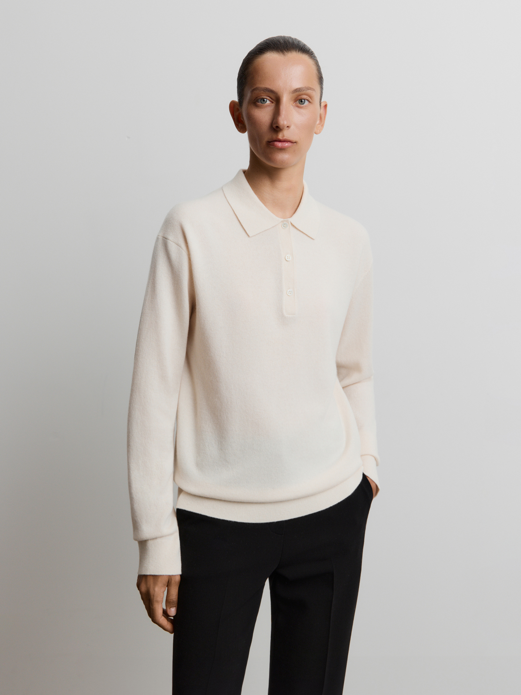 Джемпер-поло из шерсти и кашемира 12 STOREEZ 19000₽