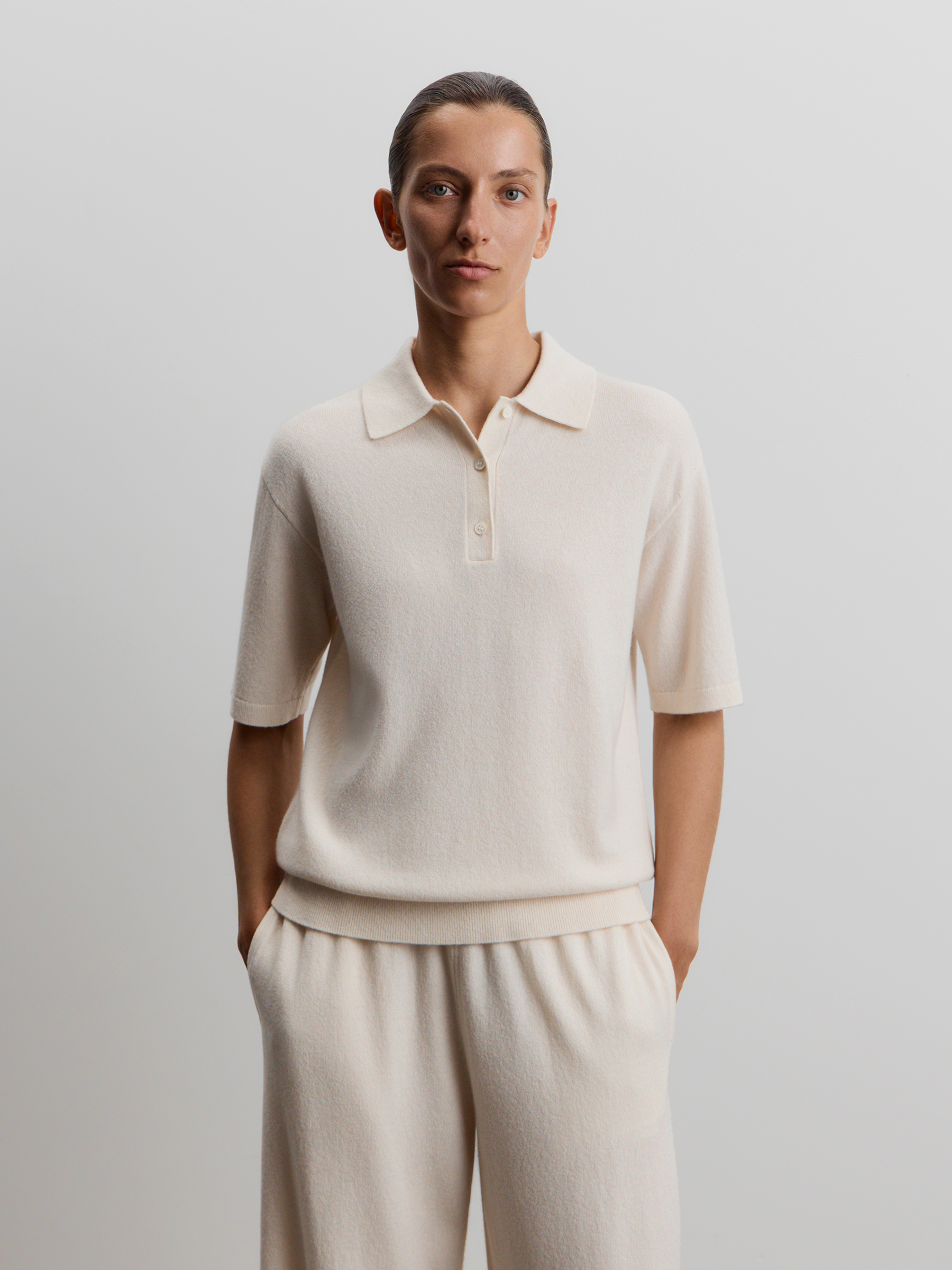 Джемпер-поло из шерсти и кашемира 12 STOREEZ 16000₽