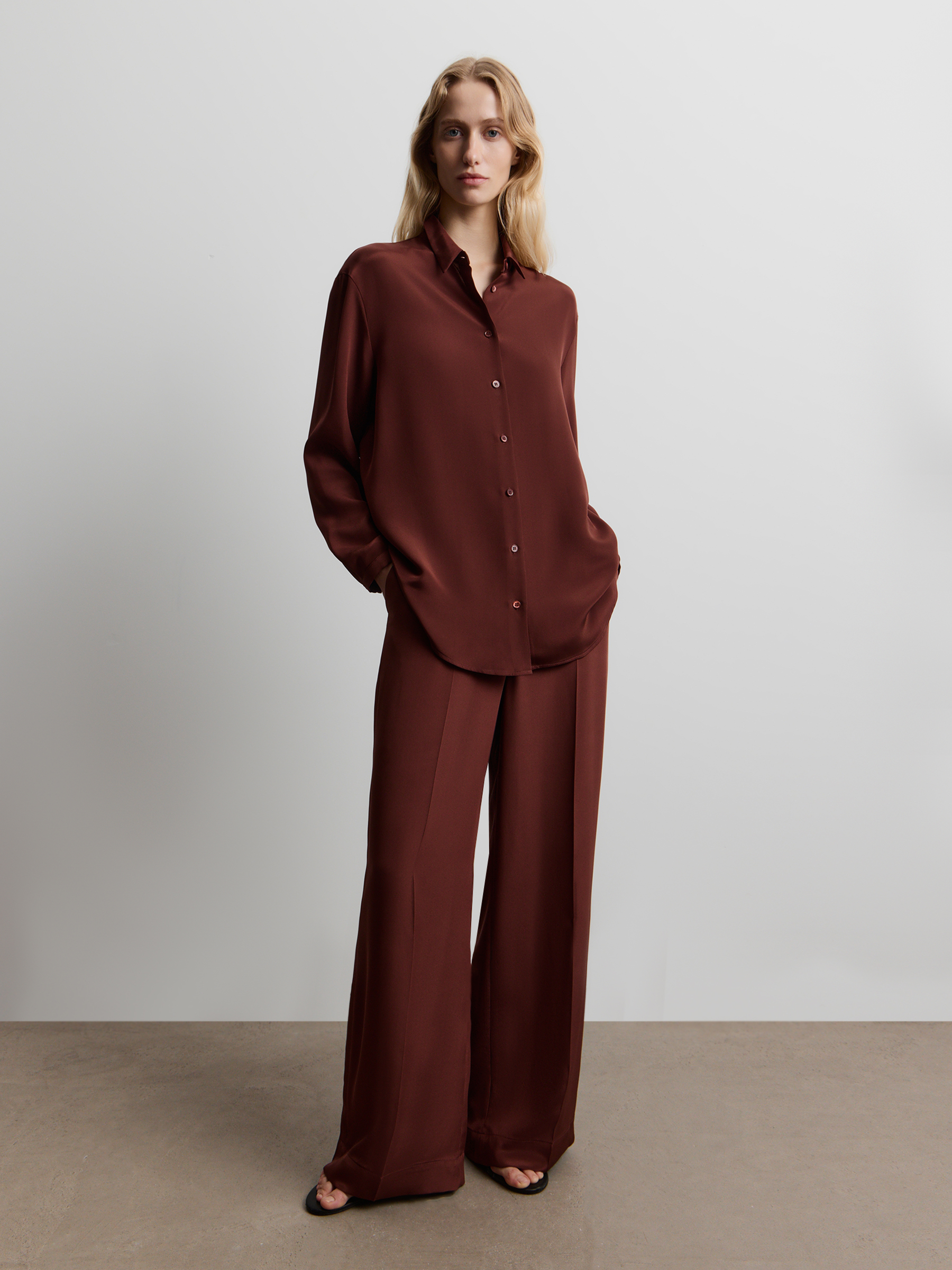 Брюки из шелка Mulberry 12 STOREEZ 32000₽