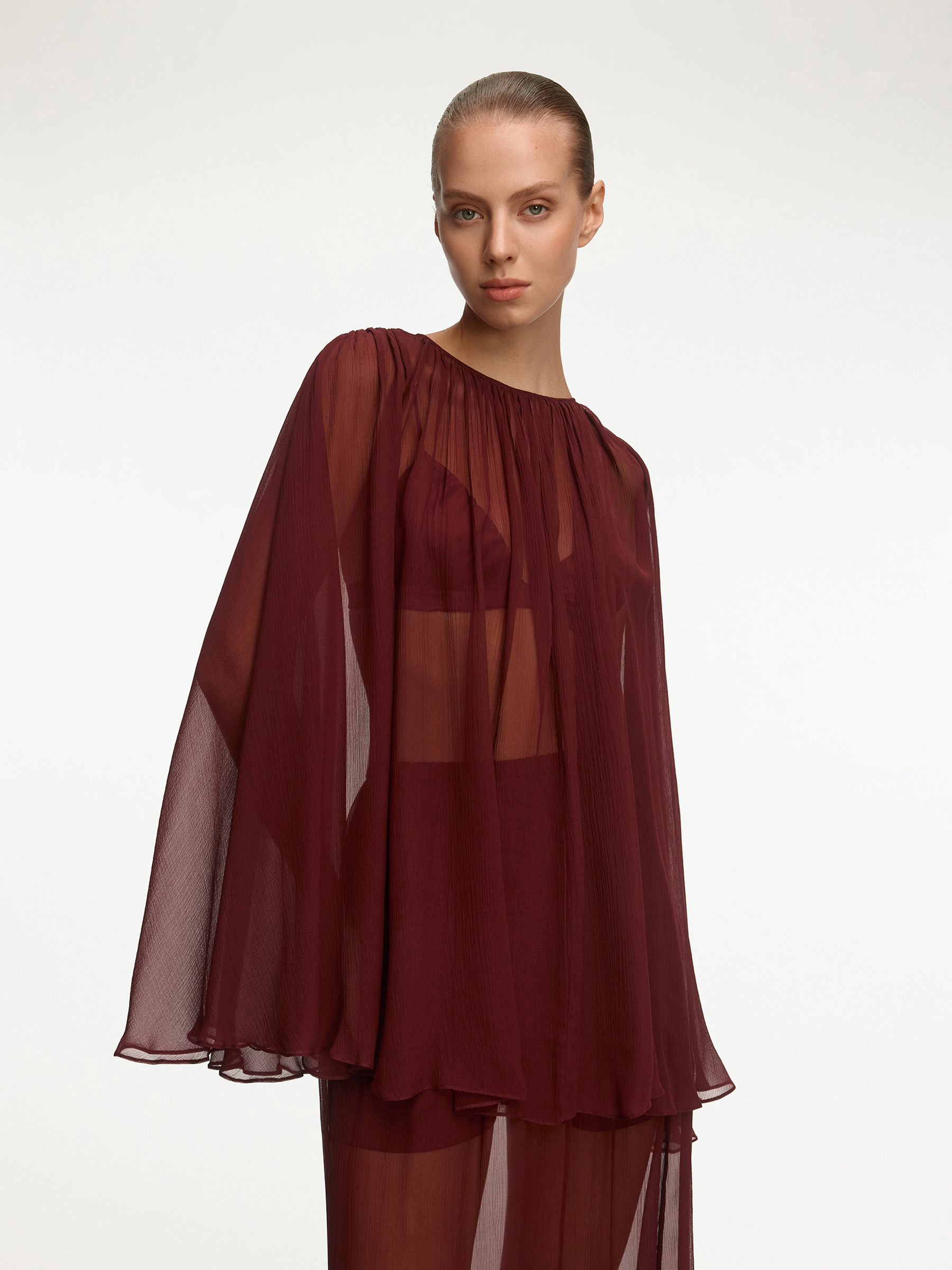 Накидка с топом-бра из шелка 12 STOREEZ 25000₽