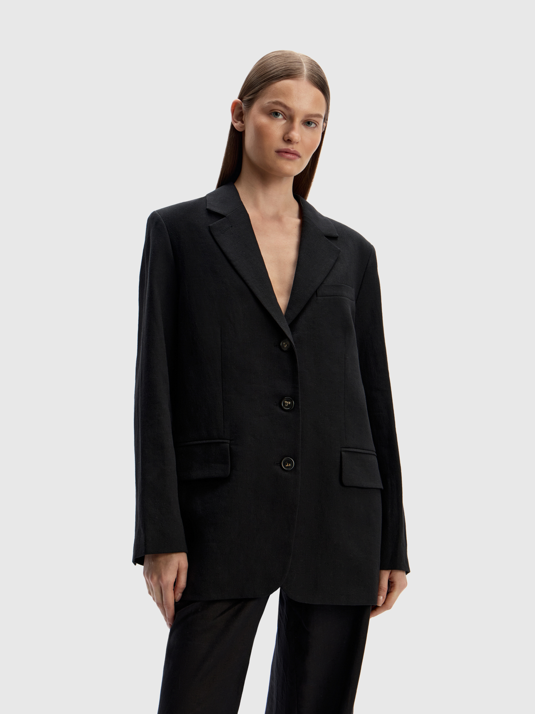 Жакет из костюмного льна 12 STOREEZ 29000₽