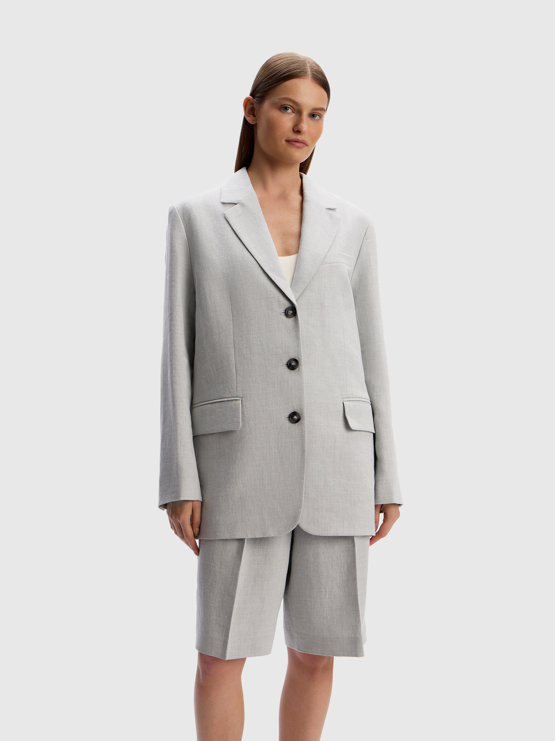 Жакет из костюмного льна 12 STOREEZ 29000₽