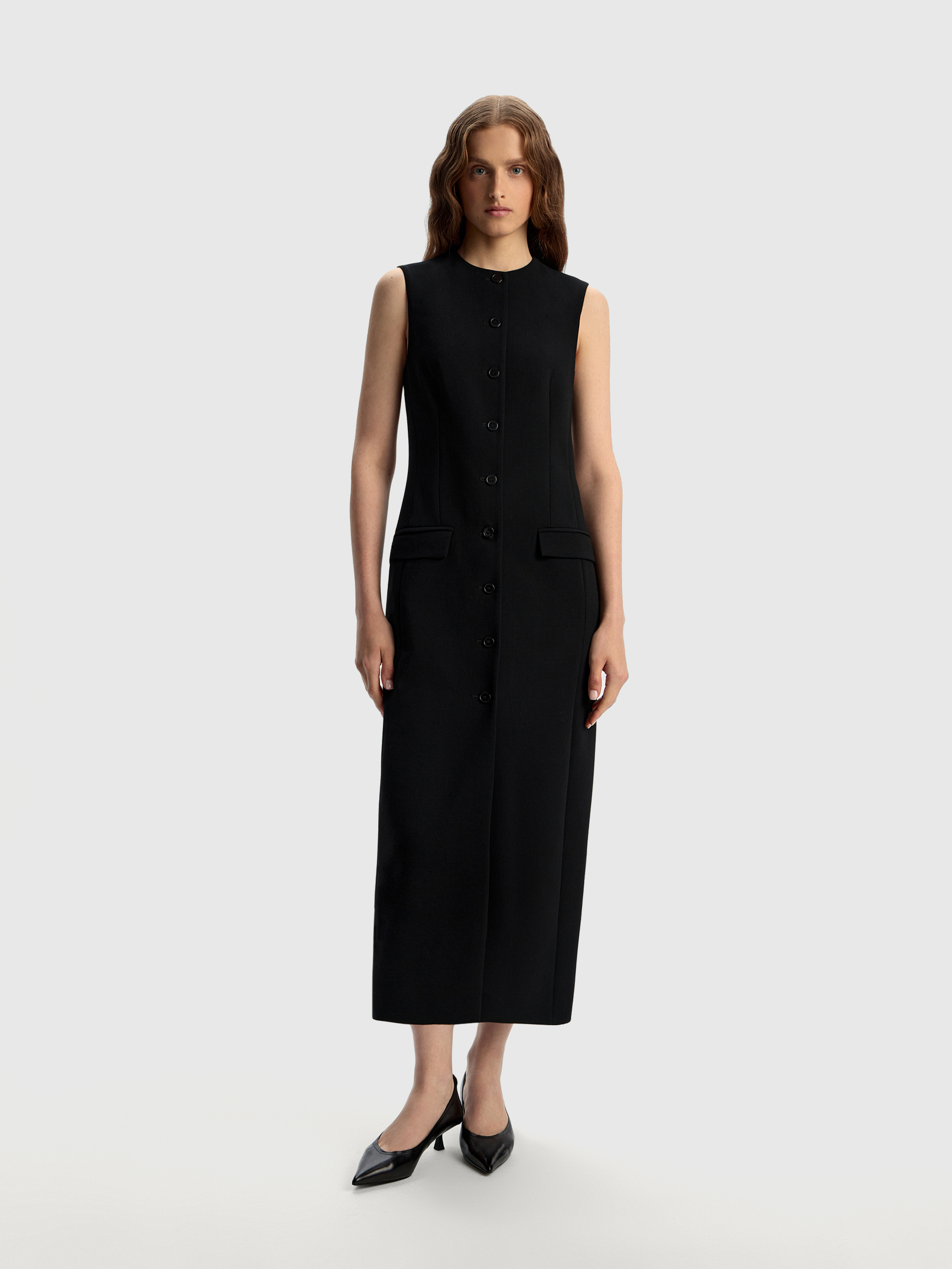 Платье из ткани с шерстью 12 STOREEZ 37000₽