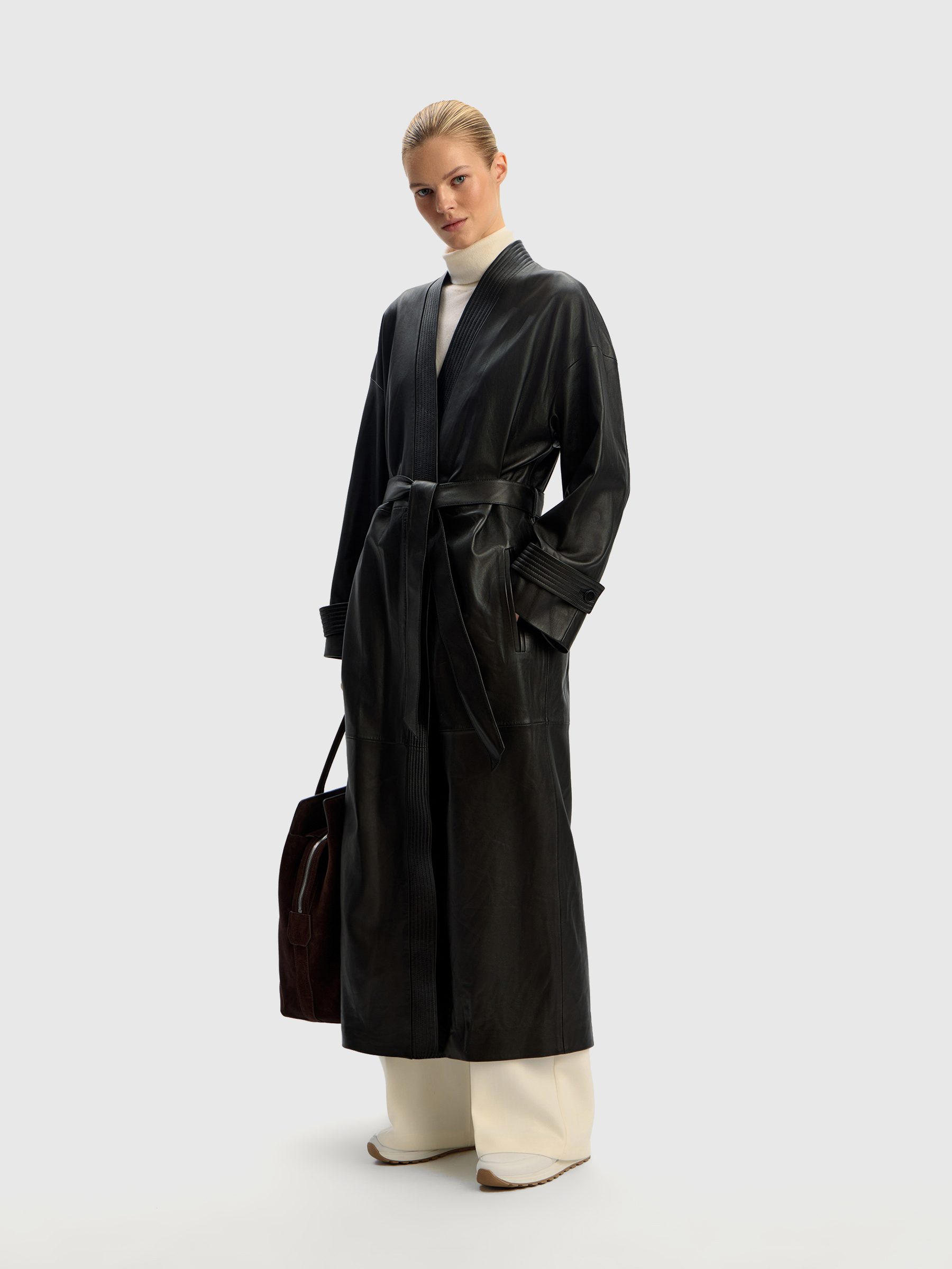 Тренч из кожи 12 STOREEZ 145000₽