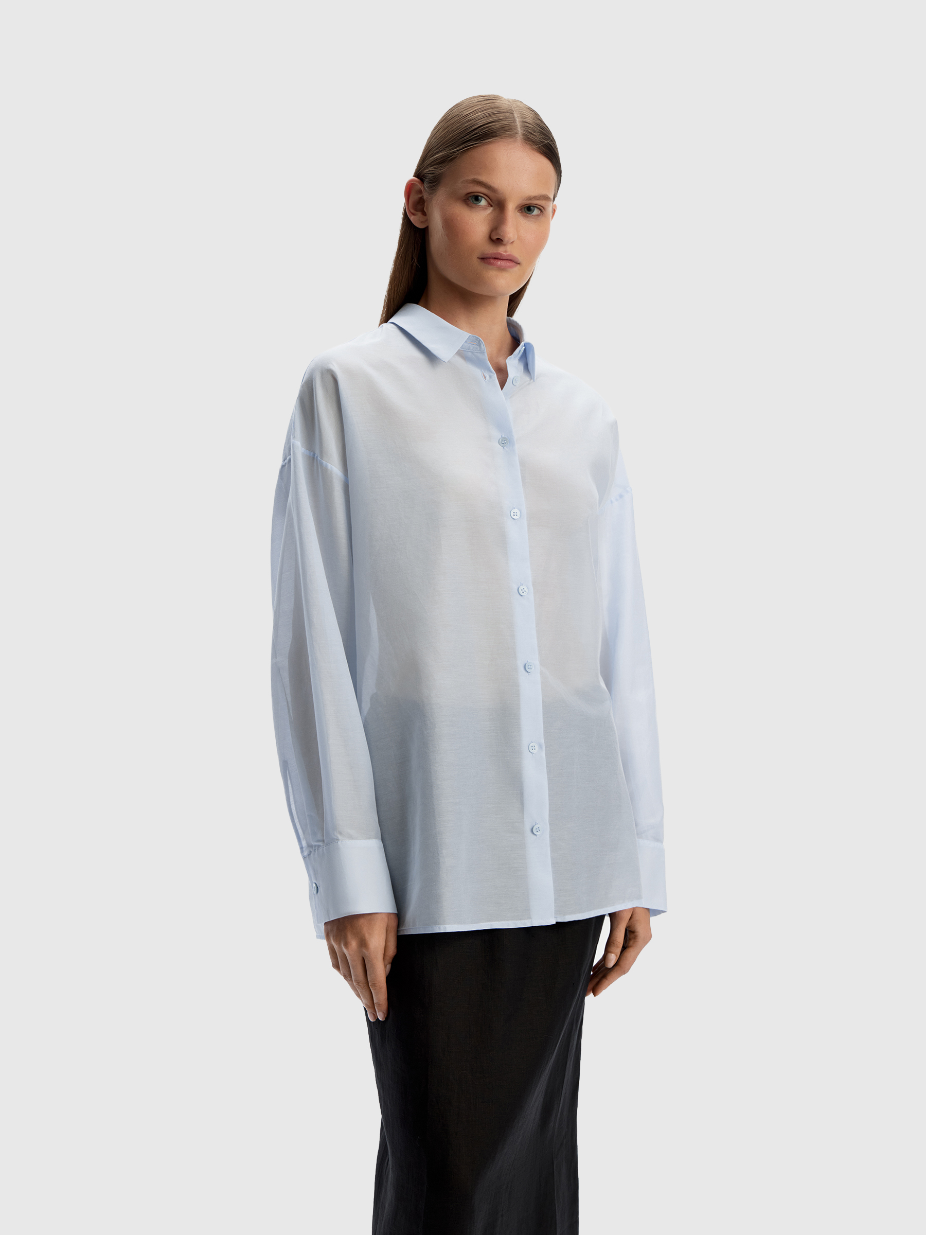 Рубашка из хлопка и шелка 12 STOREEZ 16000₽