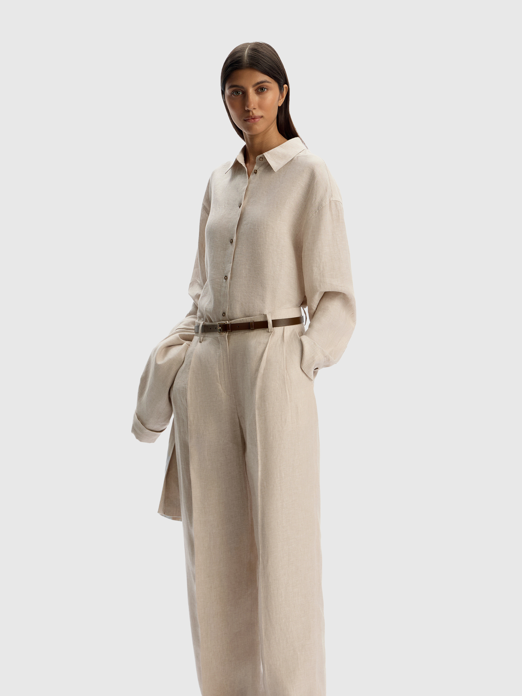 Рубашка льняная 12 STOREEZ 14000₽