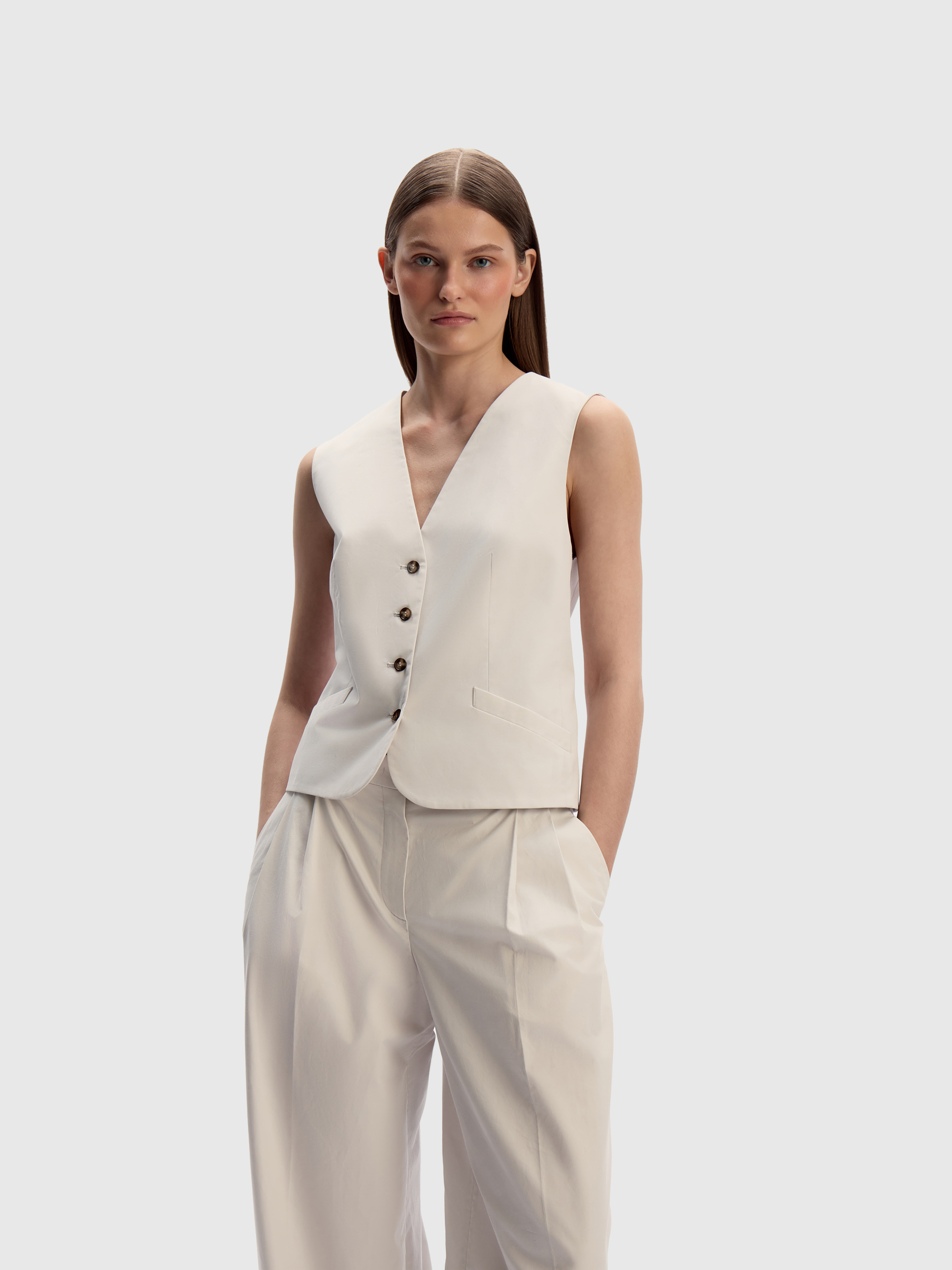 Жилет из хлопка и лиоцелла 12 STOREEZ 14000₽