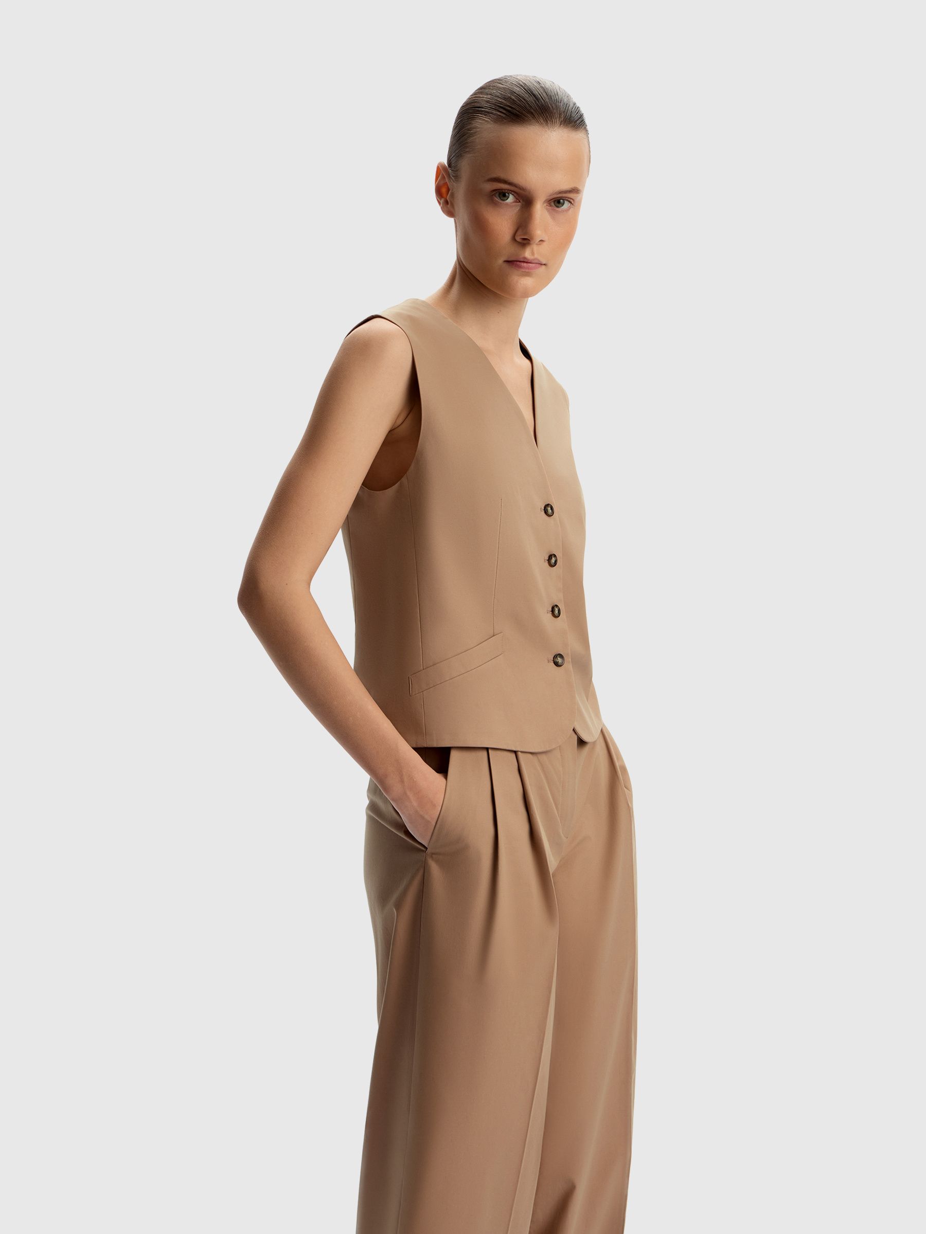 Жилет из хлопка и лиоцелла 12 STOREEZ 14000₽