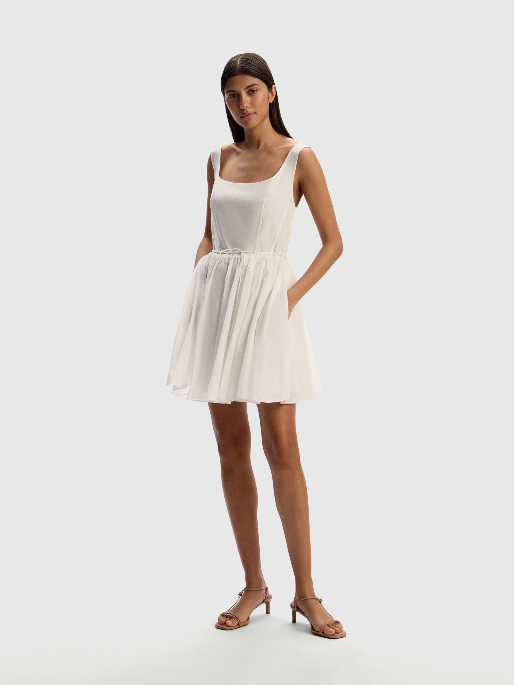 Платье из хлопка и шелка 12 STOREEZ 15000₽