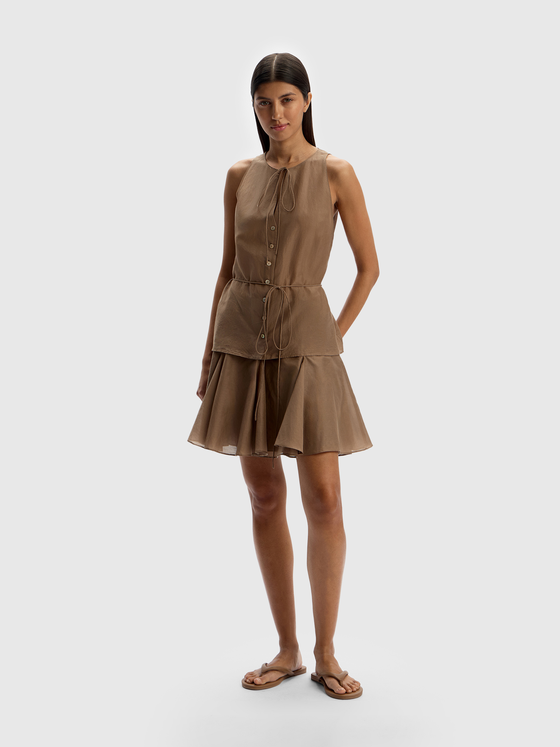 Юбка из хлопка и шелка 12 STOREEZ 12000₽