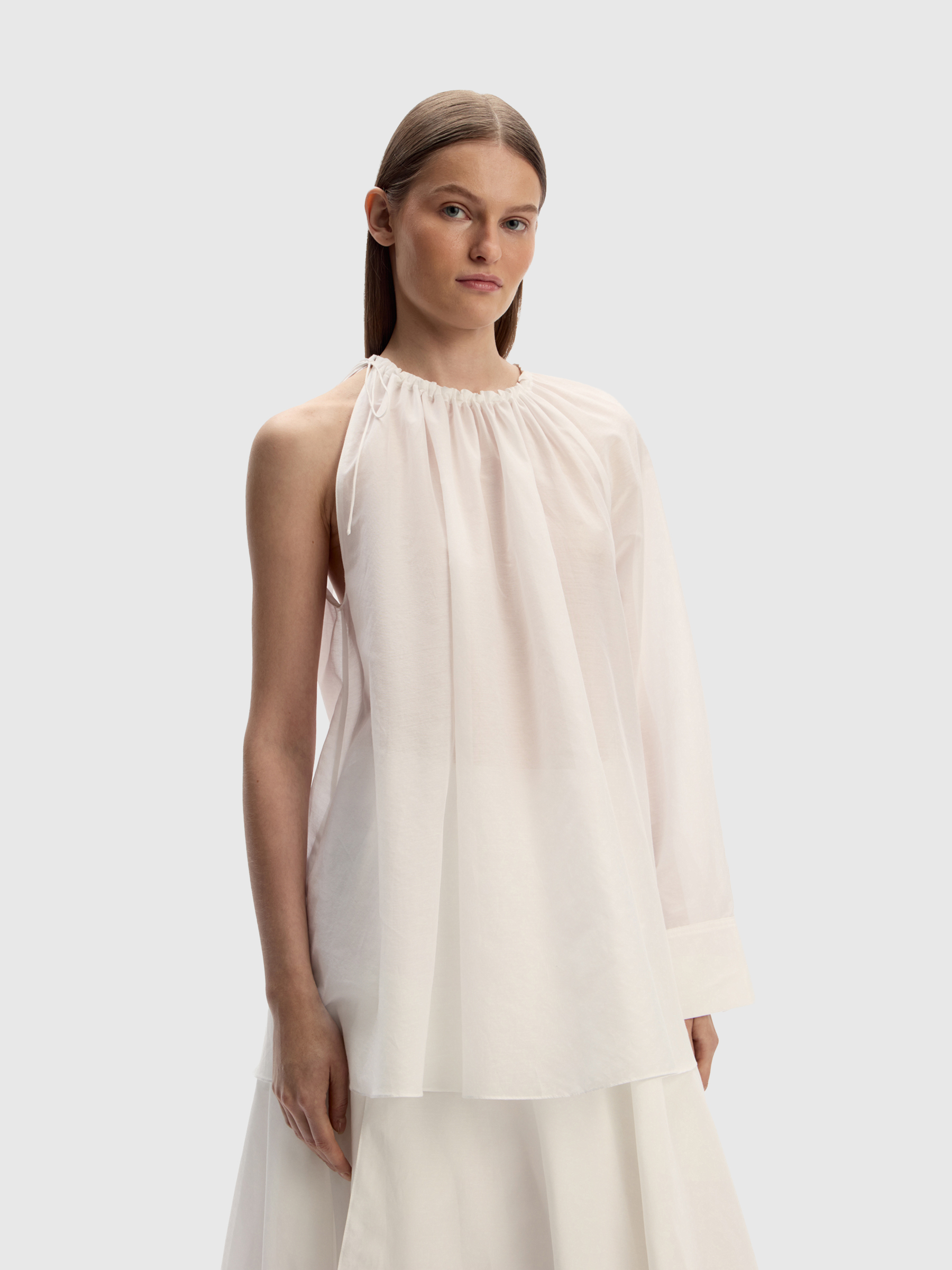 Блузка из хлопка и шелка 12 STOREEZ 16000₽