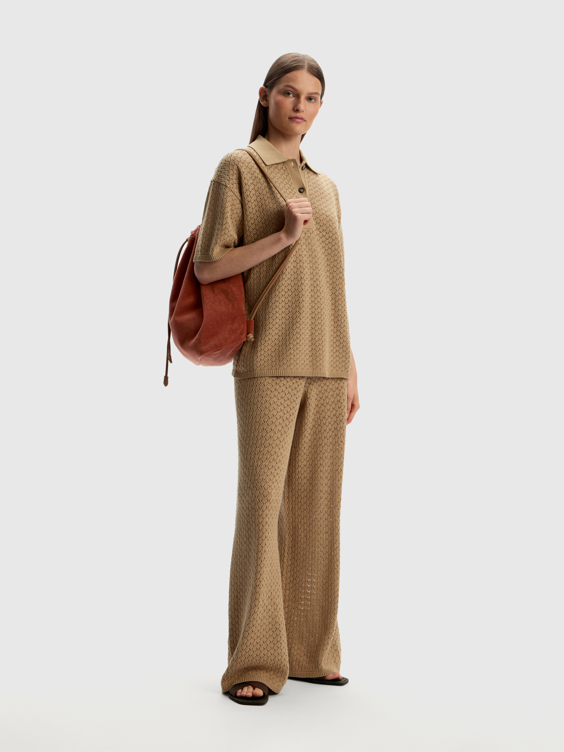 Брюки из ажурного трикотажа 12 STOREEZ 15000₽