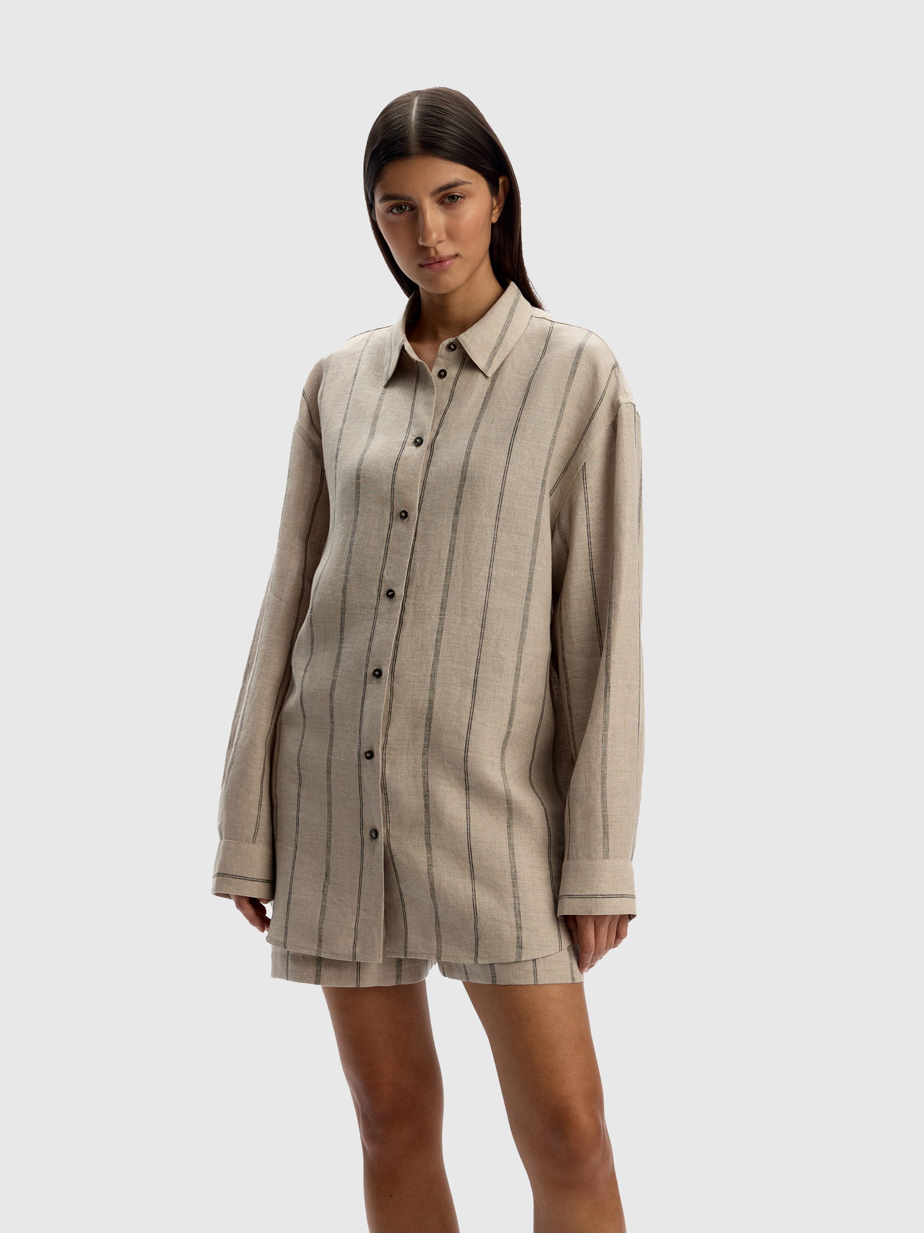 Рубашка из тонкого льна 12 STOREEZ 14000₽