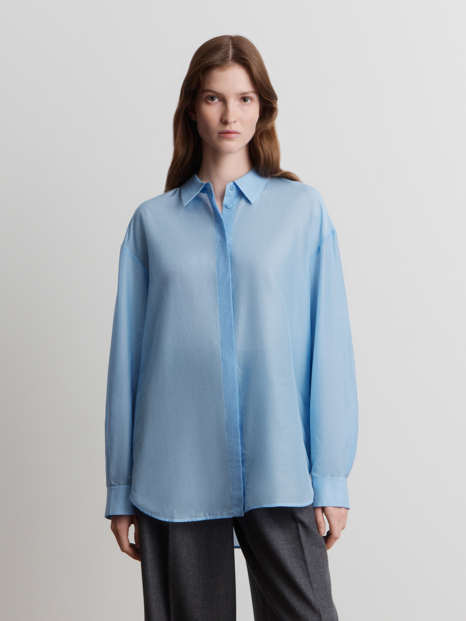 Рубашка из хлопка и шелка 12 STOREEZ 16000₽